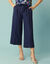 Ruime en soepele 7/8-broek, voor kleine gestaltes (marine)
