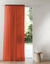 Panneau voile uni finition galon fronceur (terracotta)