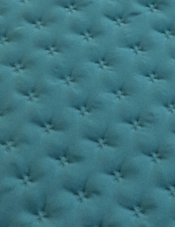 Slipvrije salonbeschermer in gematelasseerde microvezel (eendengroen)