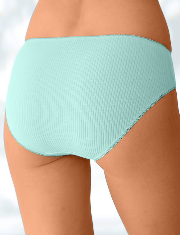 Midislip met platte ribbels - set van 6 (tonisch)