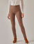 Ultracomfortabele jegging met elastische taille - kleine lengte (marron glacé)