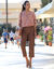 Rechte 7/8-broek in cargomodel (taupe)