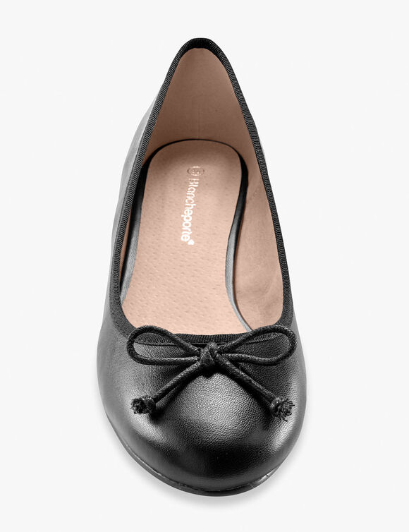 Platte ballerina's (zwart)
