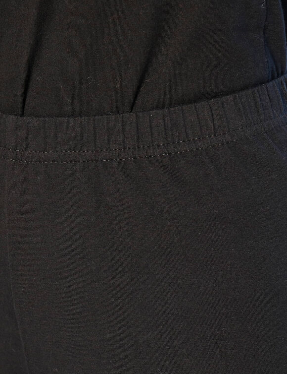 Legging taille &eacute;lastiqu&eacute;e - lot de 2 (noir / noir)