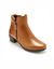 Laarzen met ritssluiting, comfortabele zool en comfortabele breedte (bruin)