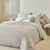 Linge de lit satin uni (beige clair)