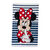 Kinderbadlaken Disney® Minnie, personaliseerbaar - badstof (rood / blauw)