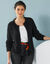 Gilet paletot Spécial Petites, maille poilue (noir) Gilet paletot Spécial Petites, maille poilue (noir)