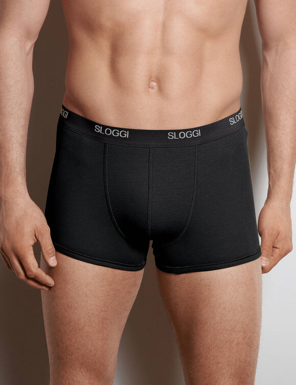 De 3 boxers basic men sloggi&reg;. (noir)