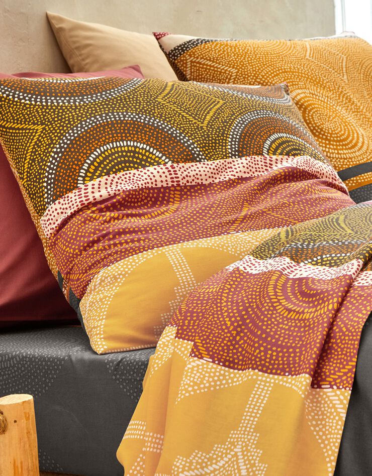 Linge de lit Youssou coton (chocolat)