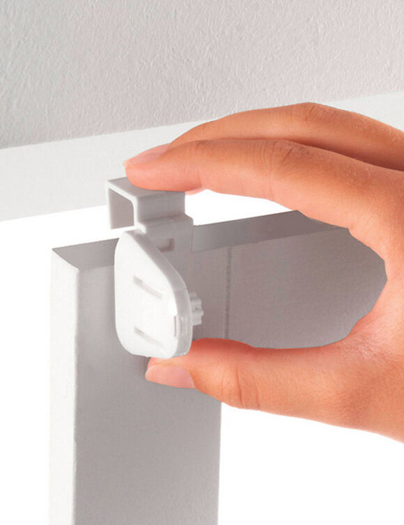 Verduisterend rolgordijn om vast te klikken (grijs)