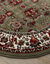 Tapis rond motifs perse (vert)