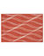 Tapis d&eacute;coratif motif vagues (terracotta)