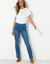 Jean bootcut ultra stretch, maille effet denim - petite stature (stone)