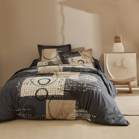 Linge de lit Diane - coton (carbone)