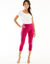 3/4-legging met hoge taille, platte buik (violine)