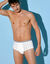 Open slip met hoge taille - set van 2 (wit)