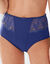 Rima-corrigerende slip van microvezel en guipure - set van 2 (blauw)