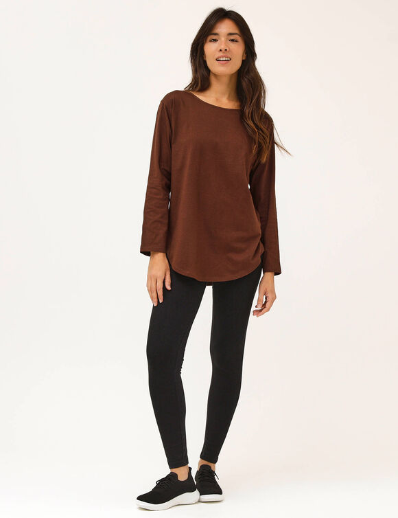 T-shirt manches longues (chocolat)