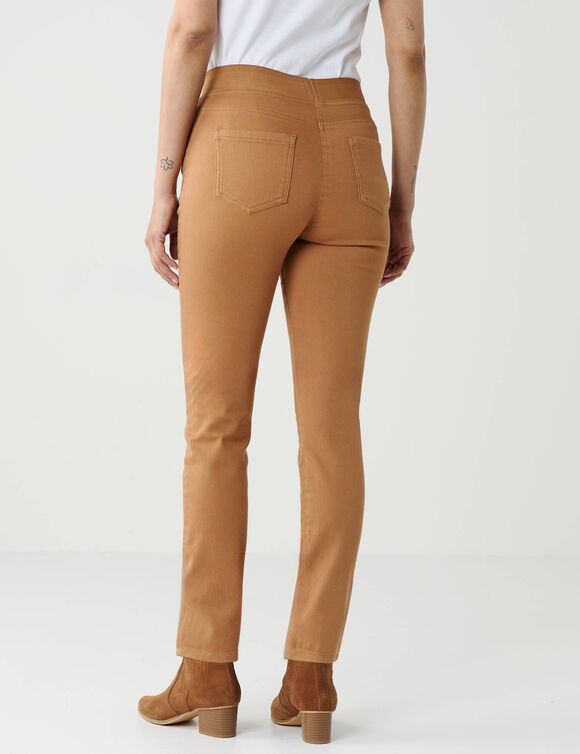 Jegging grande stature - taille &eacute;lastiqu&eacute;e ultra confort (caramel)