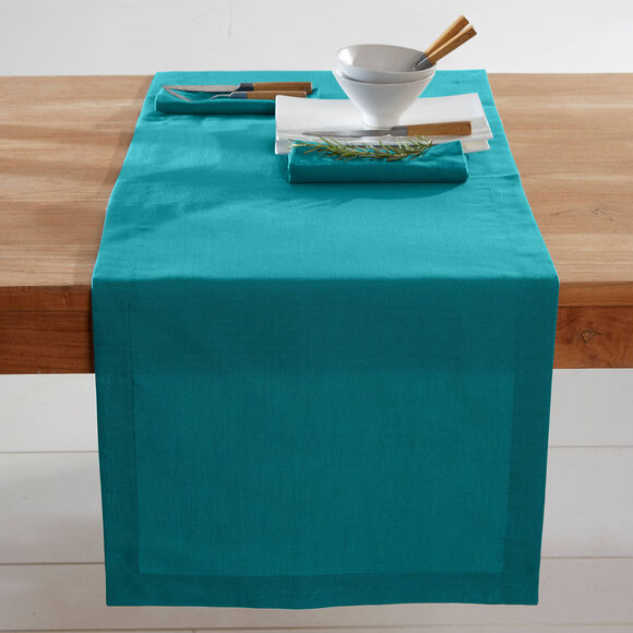 Nappe infroissable (bleu canard)