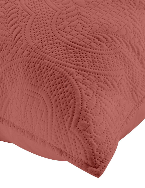 Couvre-lit matelassé uni (terracotta)