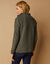 Vest met rits en pluchevoering, 30% wol (kaki)