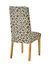 Housse de chaise extensible, imprim&eacute; l&eacute;opard (&eacute;cru / caramel)