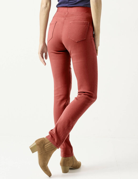 Jegging grande stature - taille élastiquée ultra confort (tomette)