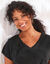 T-shirt in marinestijl (zwart)