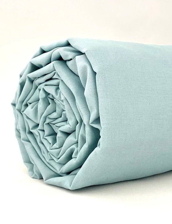 Krimpvrij hoeslaken in effen katoen (amandel)