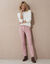Pantalon droit stretch uni (rose blush)