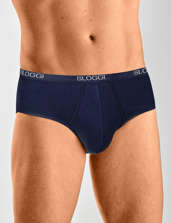 Gesloten midislip - set van 3 (marine)