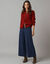 Jean effet jupe culotte (brut)