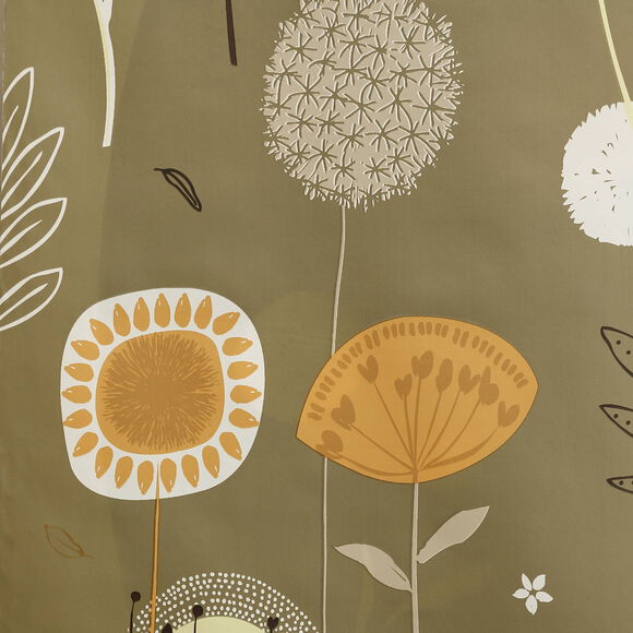 Nappe toile cirée imprimé pissenlits (vert)