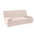 Housse clic-clac standard matelass&eacute;e coton bachette uni (sable)
