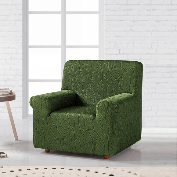 Housse fauteuil et canapé préformée "Alexia" (vert)