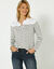 Gestreepte polo in jerseytricot (kaki / gebroken wit)