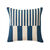 Coussin imprim&eacute; rayures (bleu)