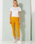 3/4-legging met knopen onderaan (kerrie)