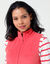 Fleece jasje met rits, zonder mouwen (chiné koraal)