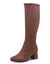 Comfortabele boots met sleehak - bruin (bruin)