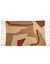 Rechthoekig tapijtje met grafische print (naturel / terracotta)