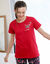 Tee-shirt pyjama manches courtes (rouge)