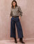 Jeans in broekrokstijl (raw)