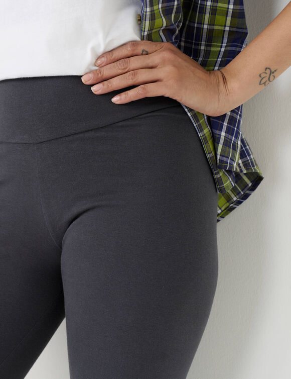 Legging taille haute, ventre plat (anthracite)