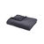 Plaid polar fleece met pluche gevoel (antraciet)