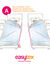 Twin-dekbed, in twee&euml;n te splitsen, 350 g/m&sup2; (wit)
