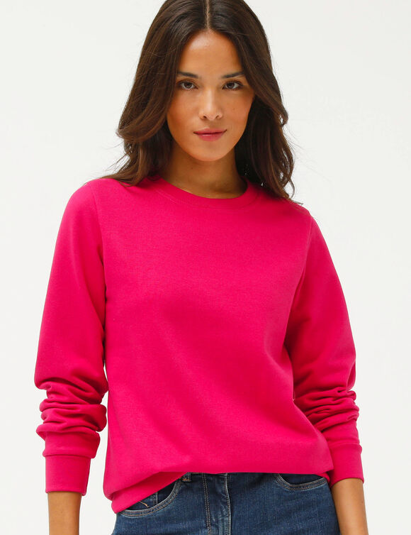 Sweater in molton (roze)