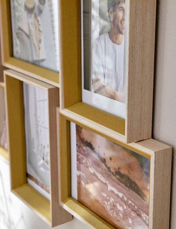 P&ecirc;le-m&ecirc;le 6 cadre-photos bois (bois)